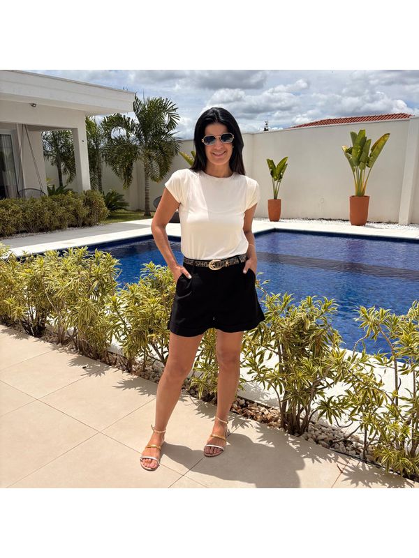 Shorts Feminino Twill Ice - Preto