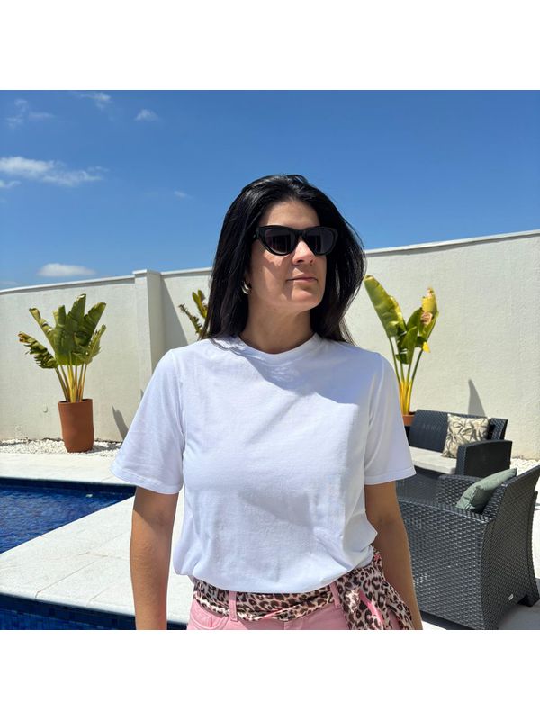 T-Shirt Feminina Básica - Branco