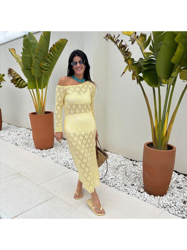 Vestido Feminino Renda - Manteiga