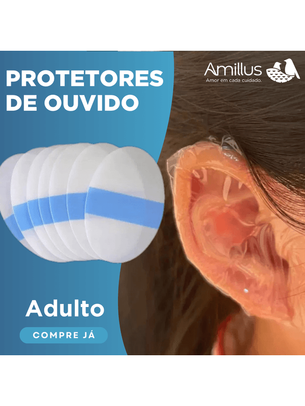 Protetores De Ouvidos Adulto Tampão Impermeável- 4... - Comprou Já