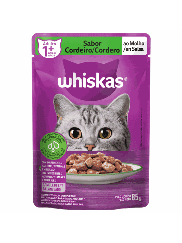 Ração Úmida Whiskas Adulto/ Cordeiro - 00003500050... - Comprou Já