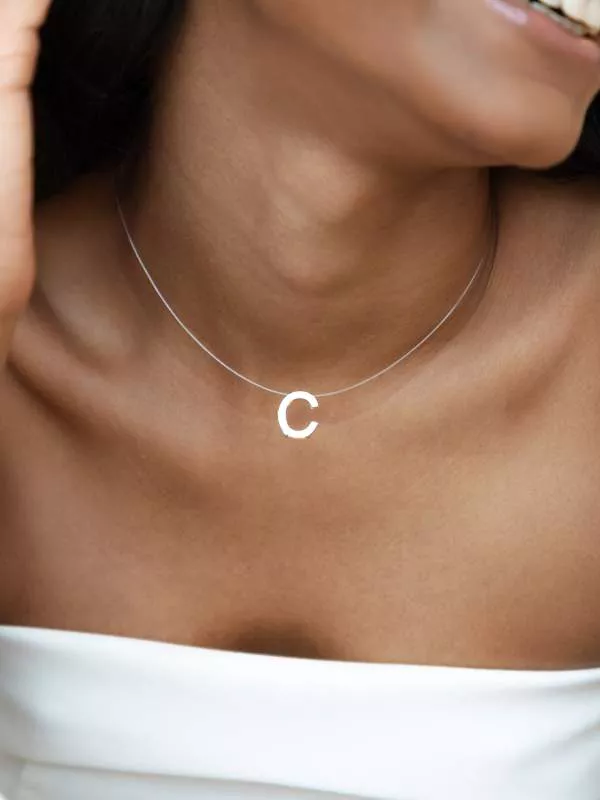 Colar Nylon Letra - Escolha a sua letra | Aurora Jewelry