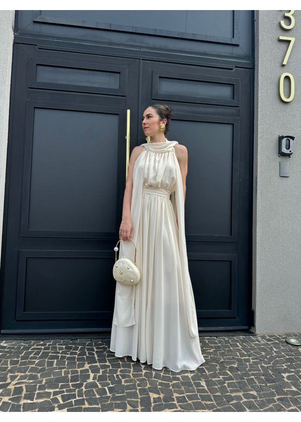 Vestido Longo Fiji Nude - NUMERODUE