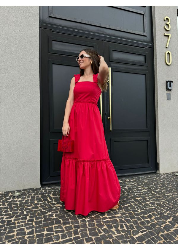 Vestido Micaela Vermelho - NUMERODUE