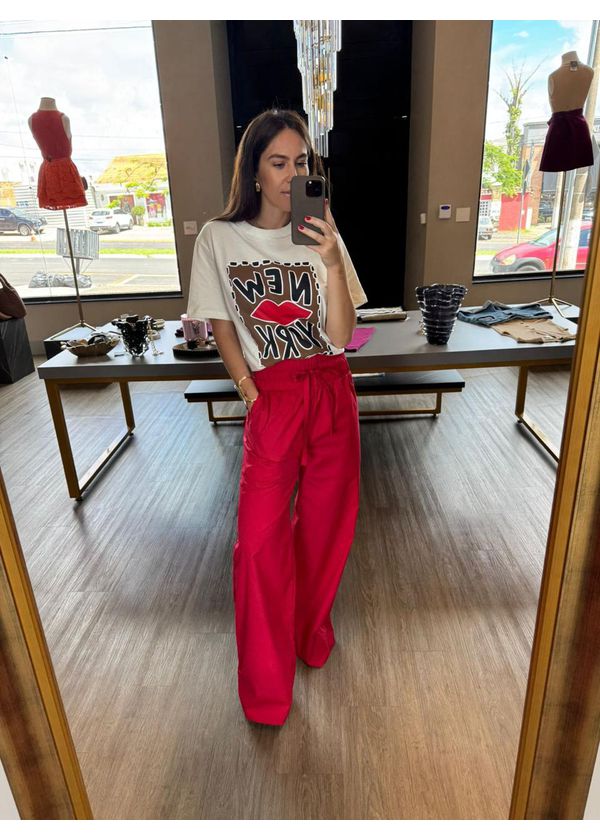 Calça Micaela Vermelho - NUMERODUE