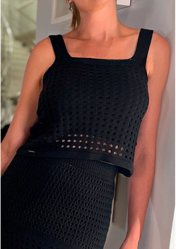 BLUSA RENDADA COM ALÇA