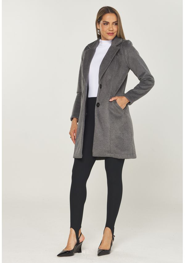 CASACO ALONGADO LÃ PREMIUM