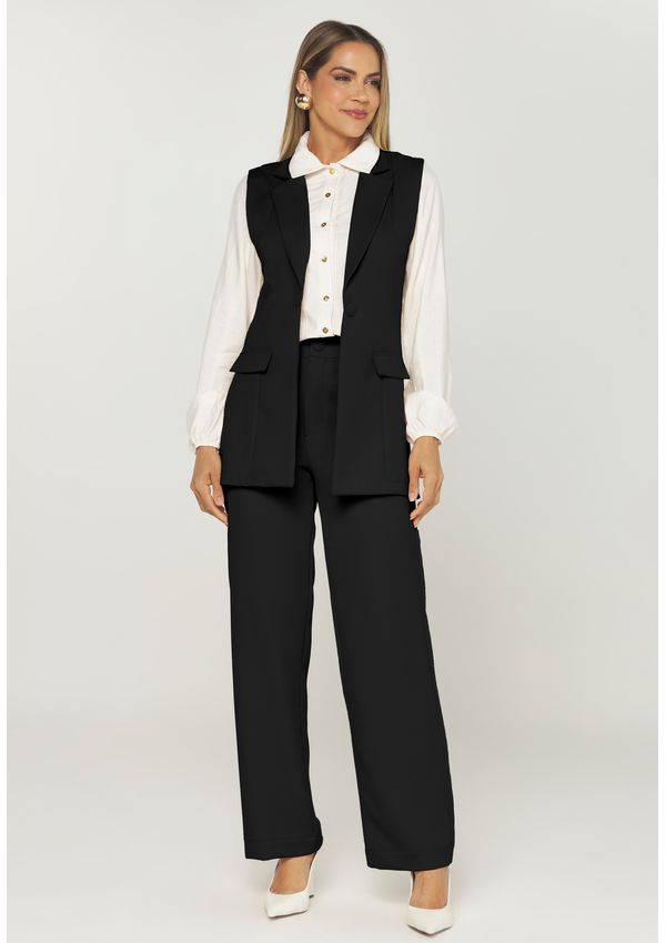 CALÇA WIDE LEG ALFAIATARIA