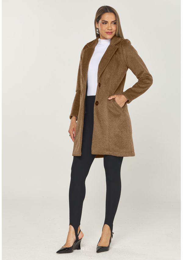 CASACO ALONGADO LÃ PREMIUM