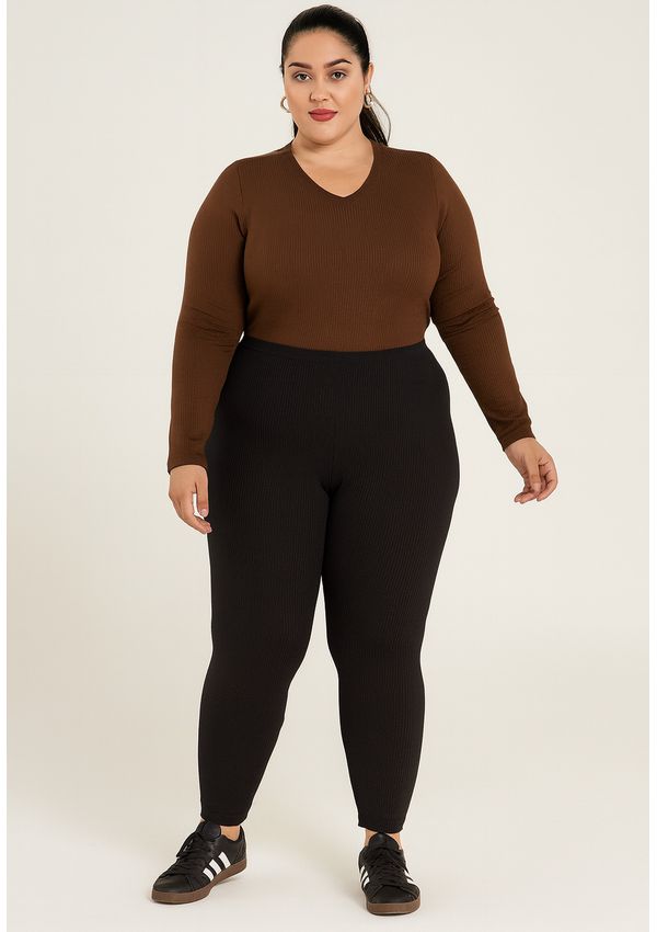 BLUSA CANELADA TÉRMICA V PLUS