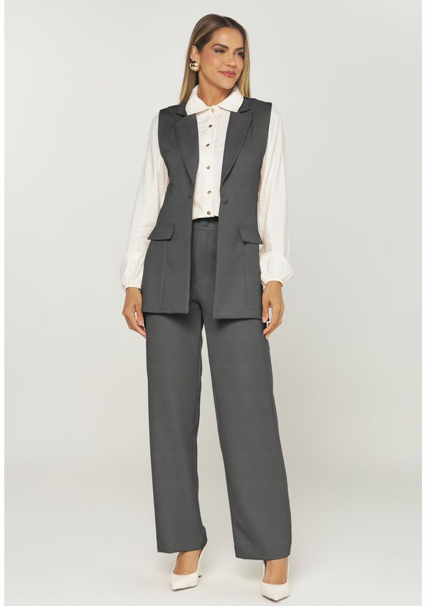 CALÇA WIDE LEG ALFAIATARIA