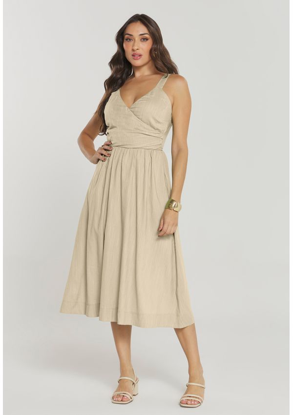 VESTIDO TRICOLINE NATURE