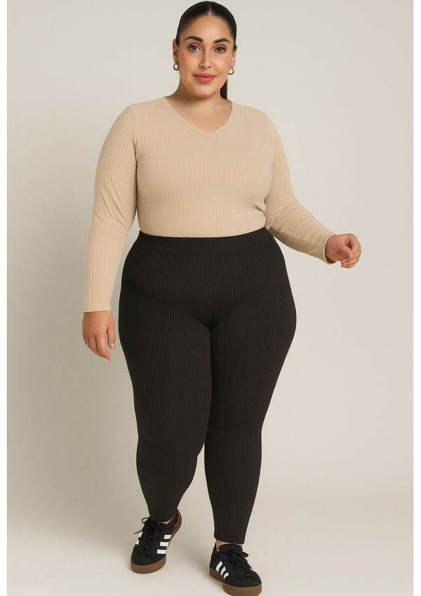 BLUSA CANELADA TÉRMICA V PLUS