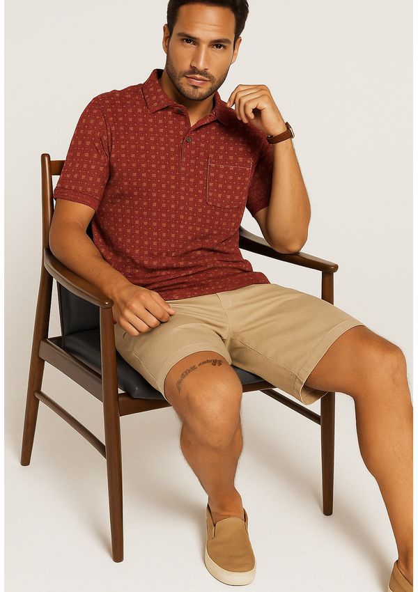 POLO JACQUARD C/ BOLSO