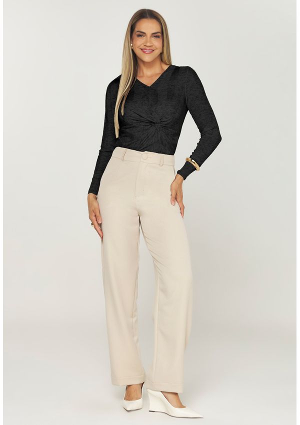 BLUSA TRICÔ EFEITO TORCIDO