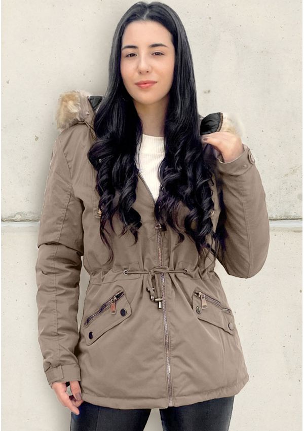 PARKA FEMININA REVERSÍVEL 