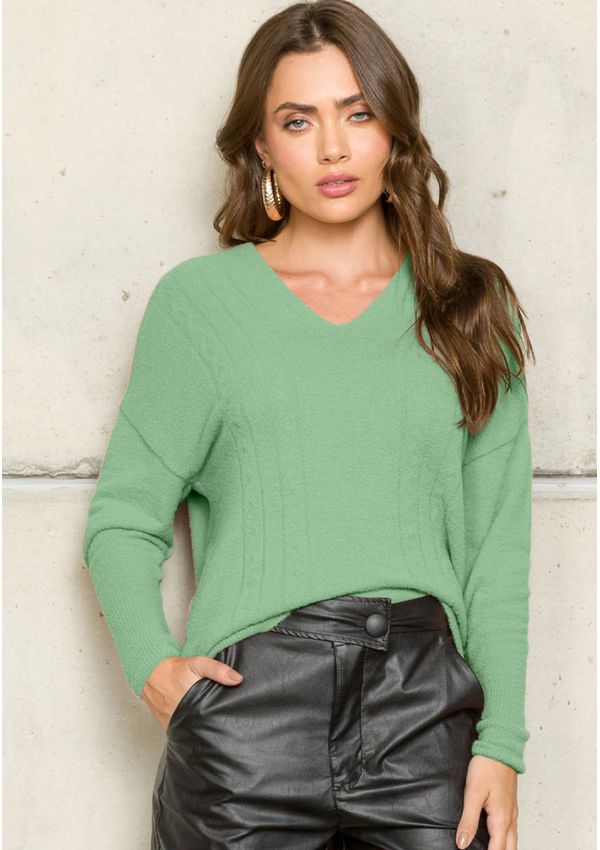 BLUSA PLUMA DECOTE V 