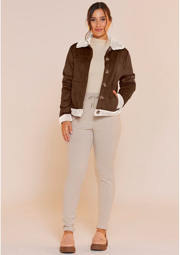 CASACO SUEDE DUBLADO