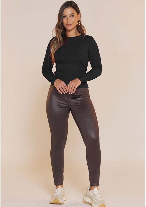 BLUSA CANELADA TÉRMICA BÁSICA