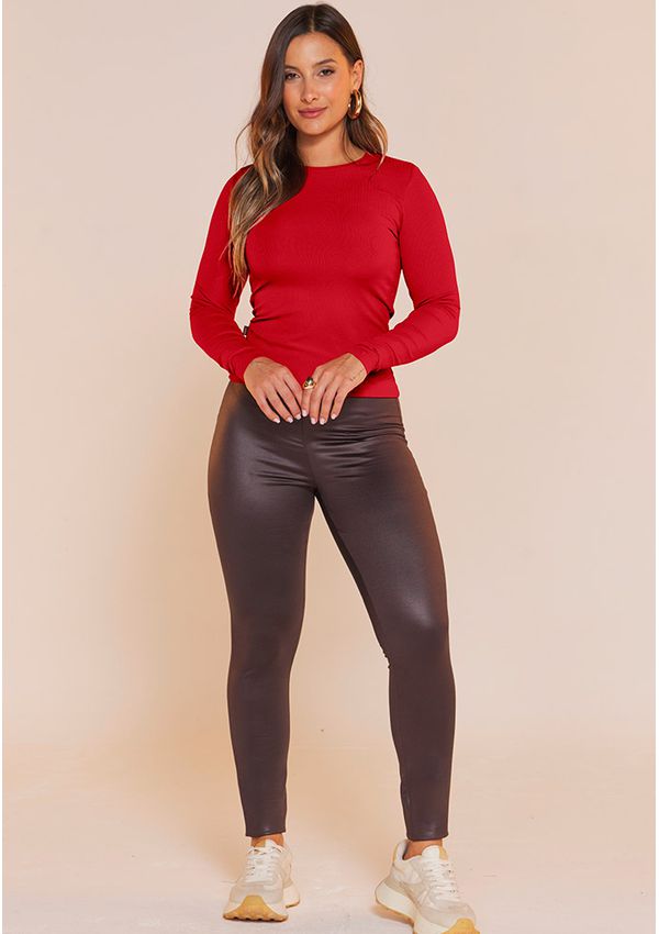 BLUSA CANELADA TÉRMICA BÁSICA