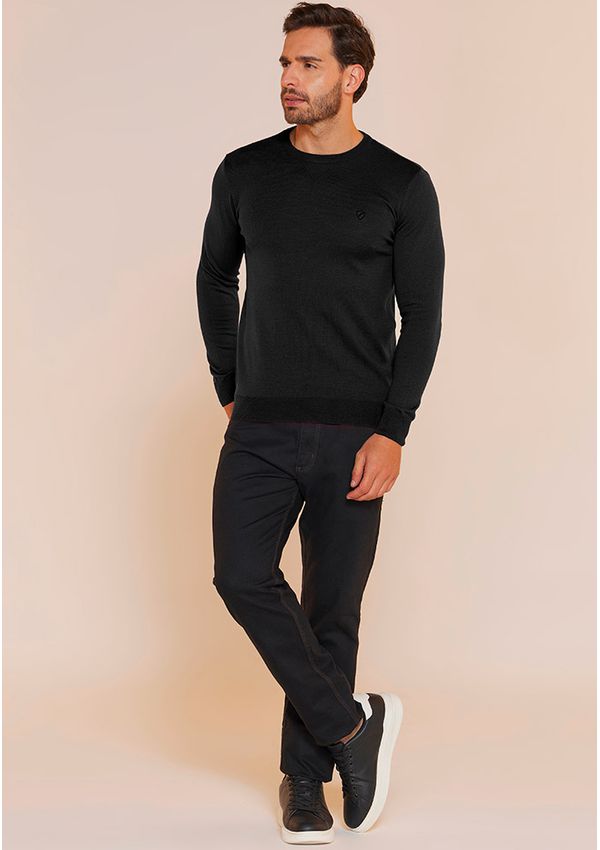SUÉTER MASCULINO DETALHE DECOTE