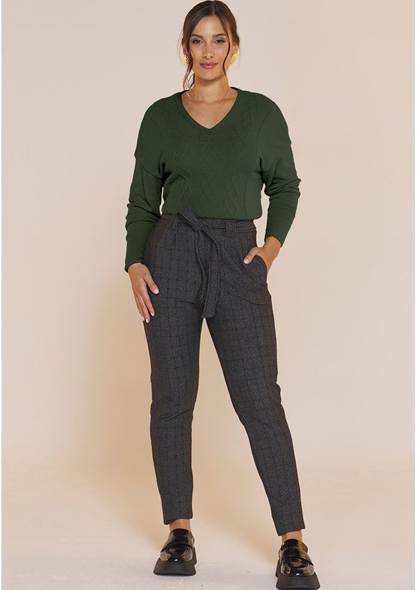 PULL PLUMA DECOTE V