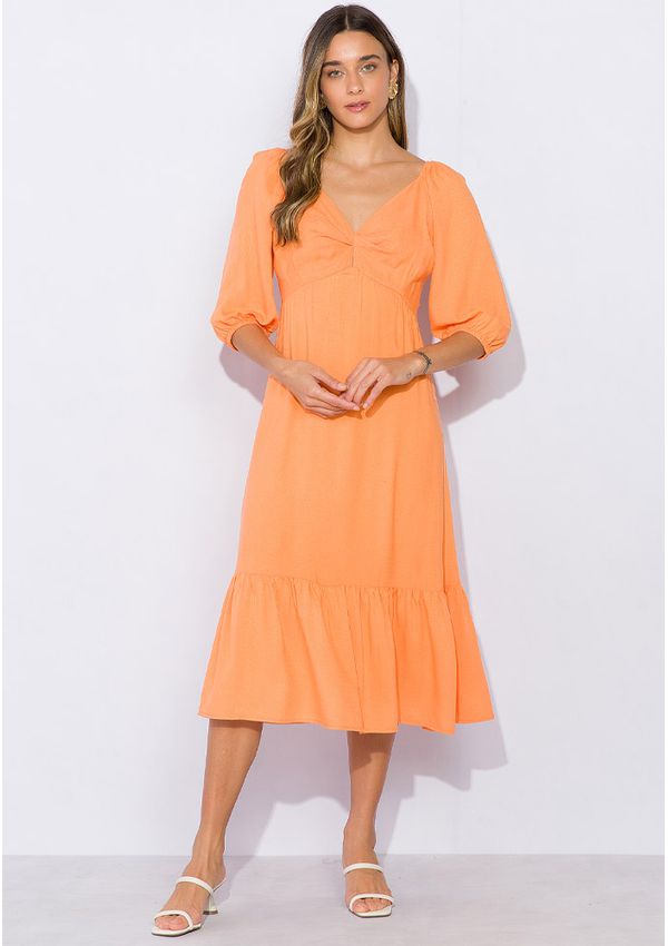 Vestido Viscose Com Torcido 