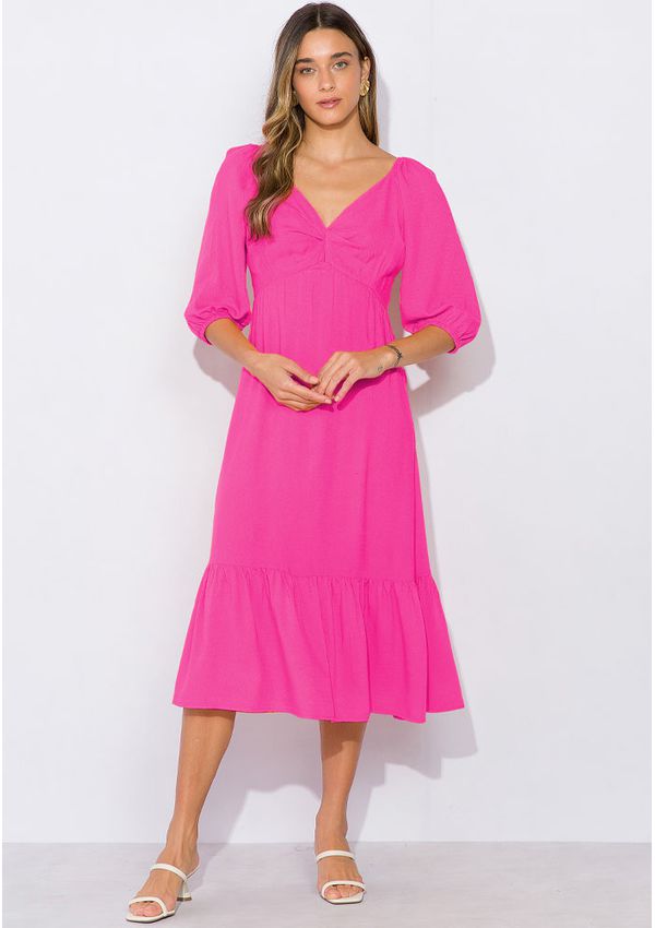 Vestido Viscose Com Torcido 
