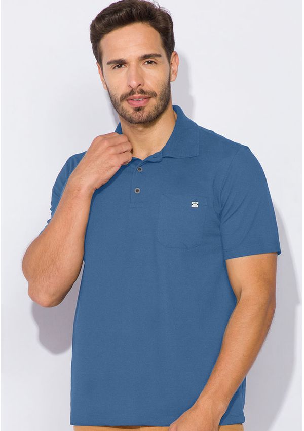 Polo Pique Com Bolso 