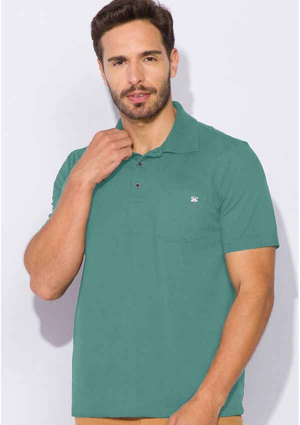 Polo Pique Com Bolso 