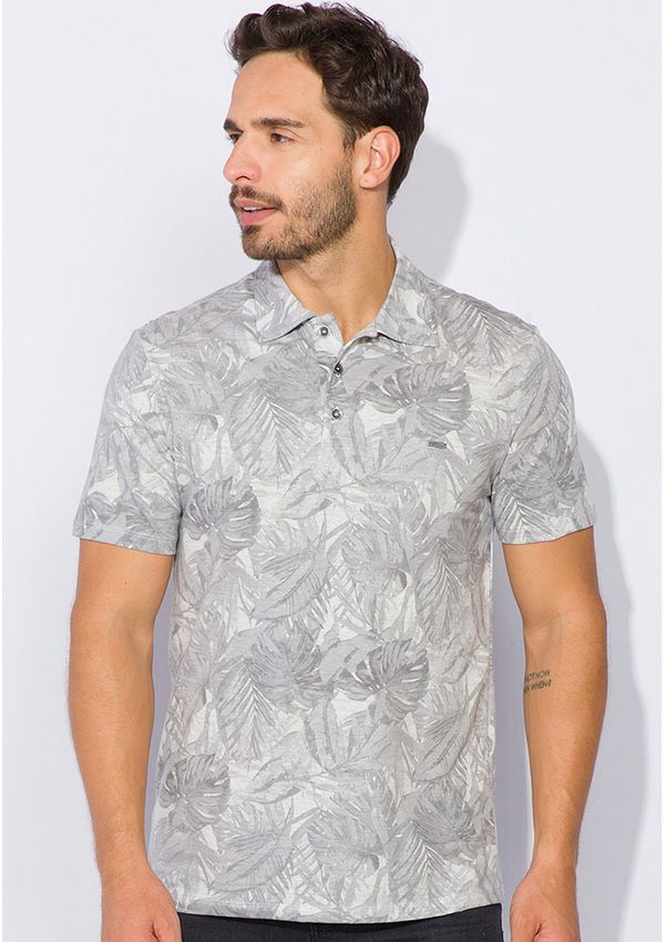Polo Mescla Estampada 