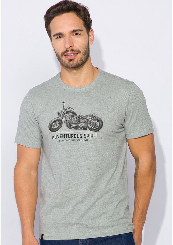 Camiseta Estampa Moto 