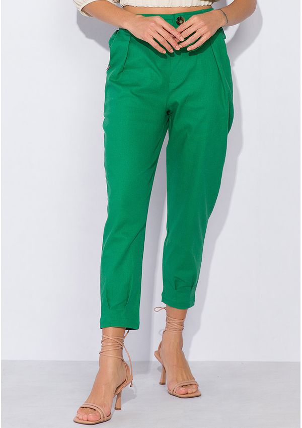 Calça Pregas Barra