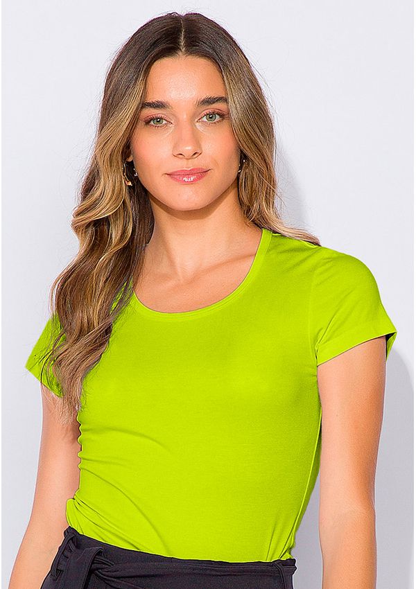 T-shirt Decote Redondo 