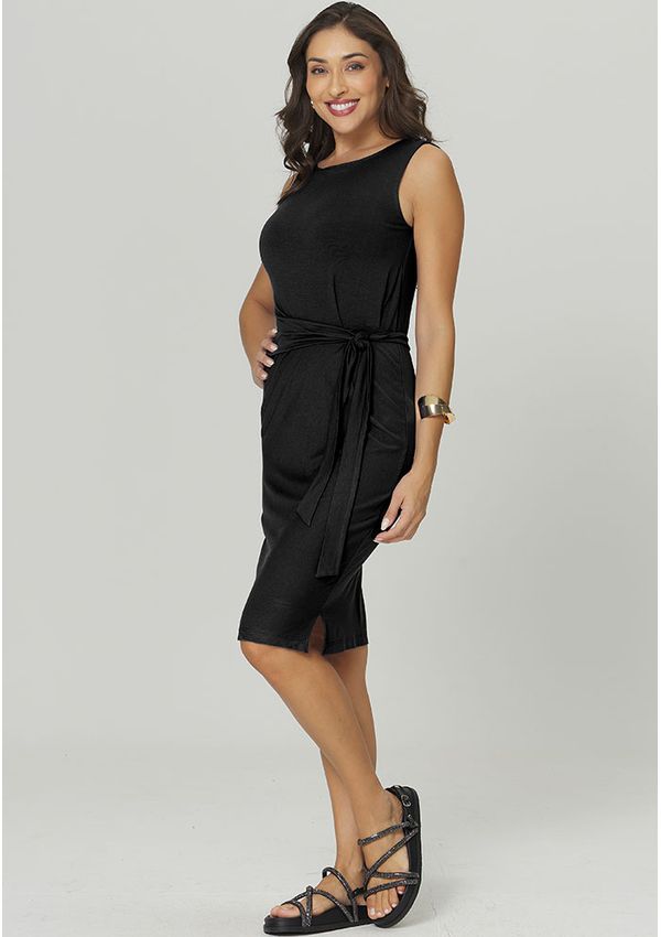 VESTIDO VISCO COM AMARRAÇÃO