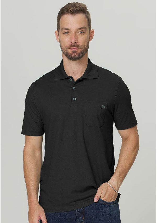 POLO PIQUE COM BOLSO