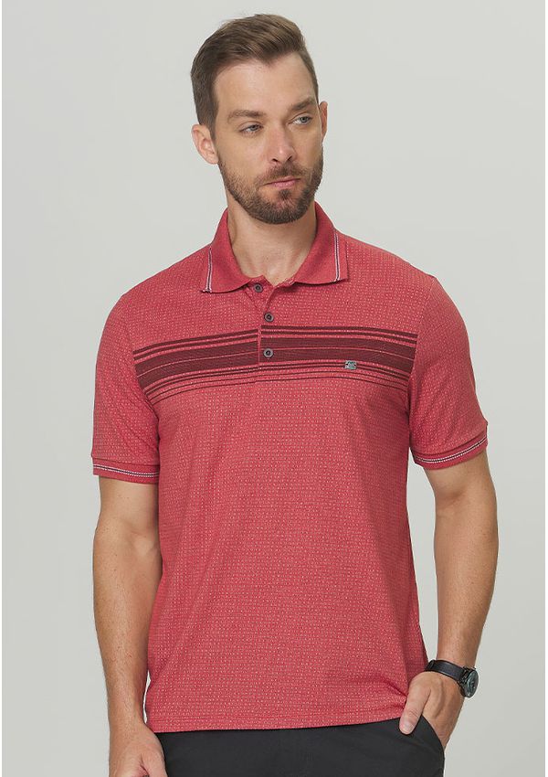POLO JACQUARD COM ESTAMPA