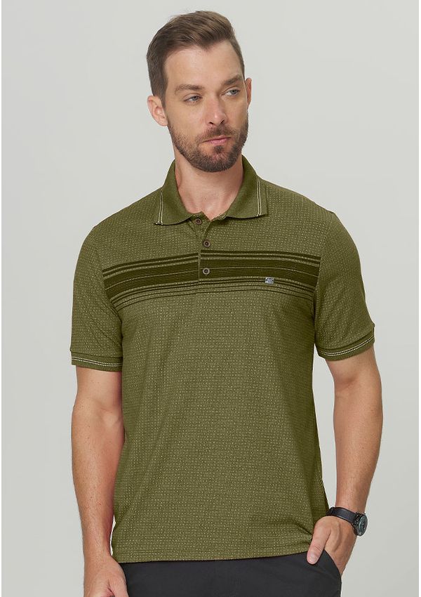 POLO JACQUARD COM ESTAMPA