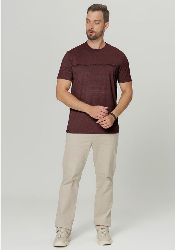 CAMISETA MESCLA ESTAMPA FAIXA