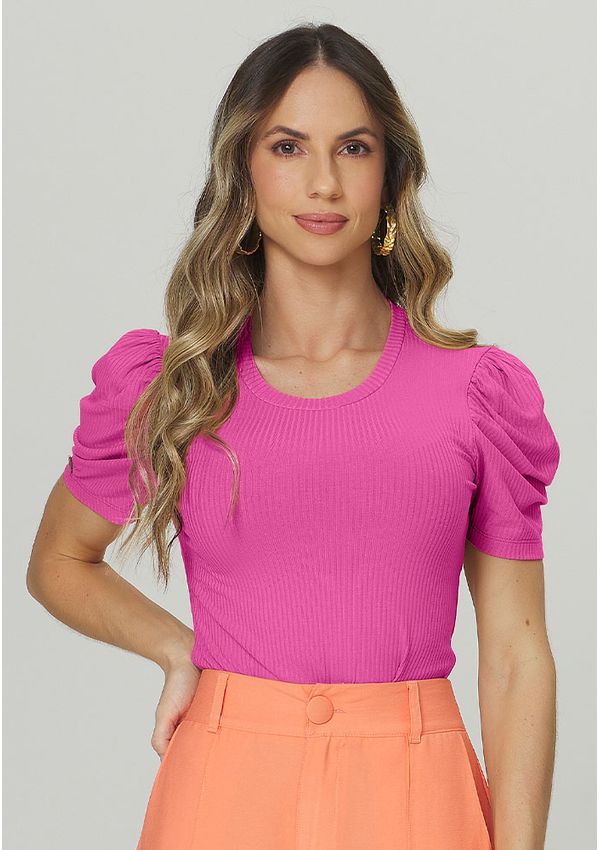 BLUSA MANGA PRINCESA CANELADA