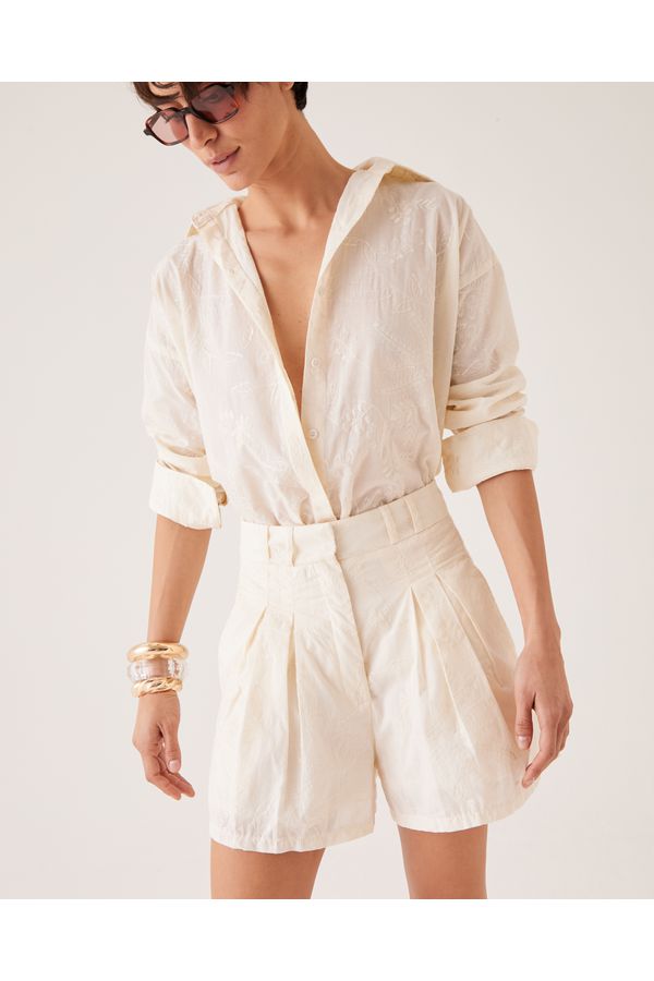 CAMISA DALILA ALGODÃO OFF WHITE 