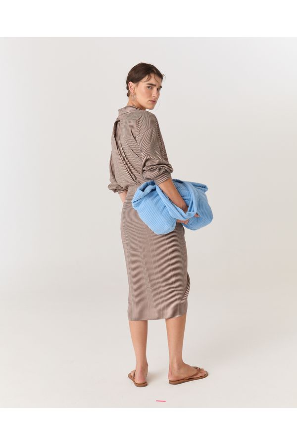 BOLSA ATOALHADA AZUL AUGUST 