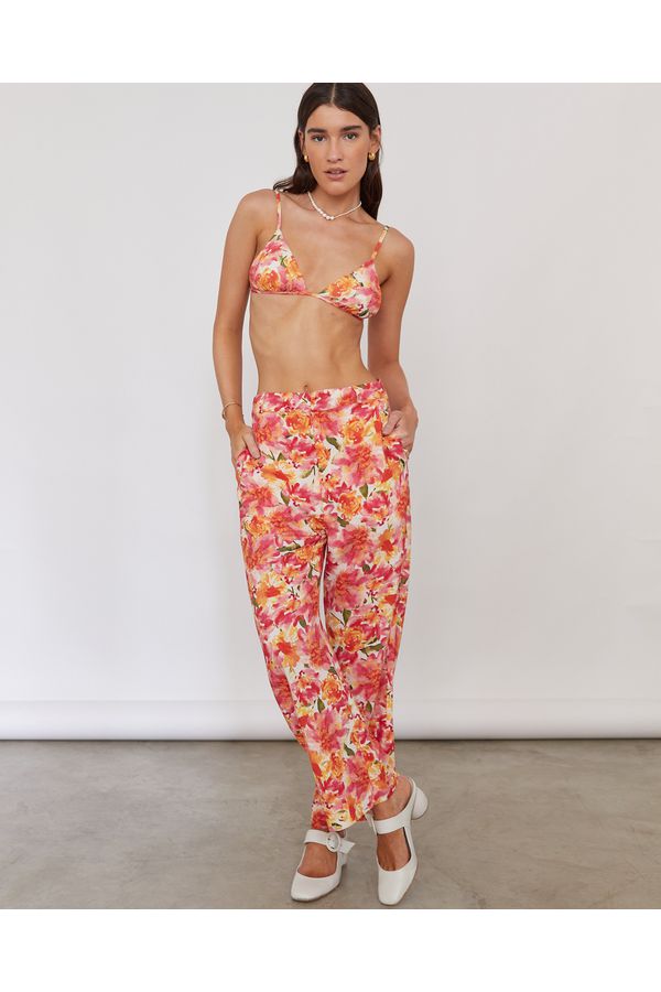 CALÇA PANTACOURT LINHO FLORAL