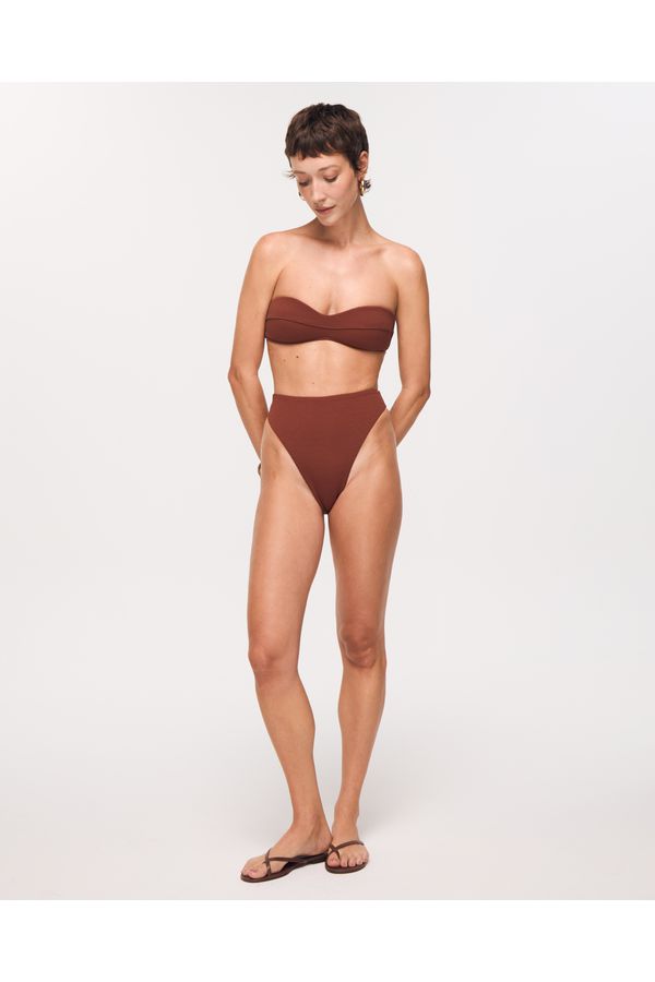 CALCINHA HOT PANTS BIQUINI ANETTE MARROM CAPPUCCINO