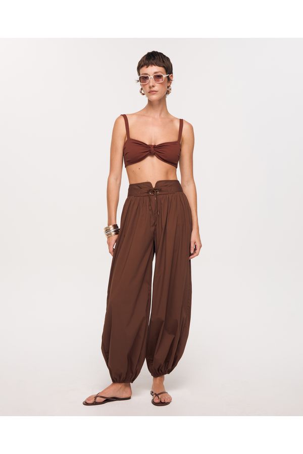 CALÇA CHARLOTTE MARROM CAPPUCCINO 