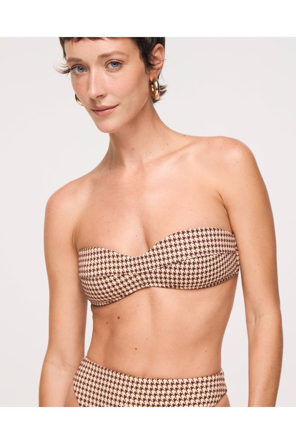 TOP BIQUINI RAISSA PIED DE POULE NK 
