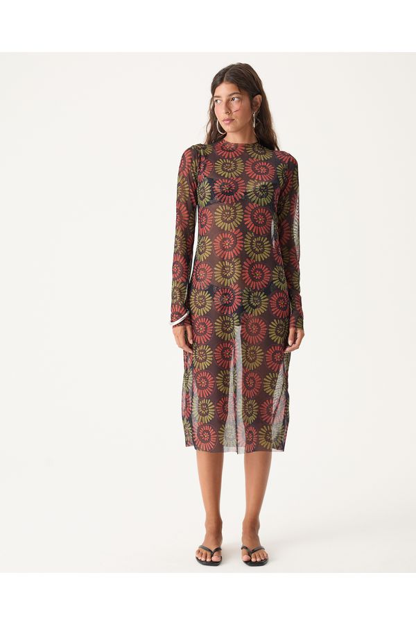 VESTIDO TULE ESTAMPADO CONCHAS GI 