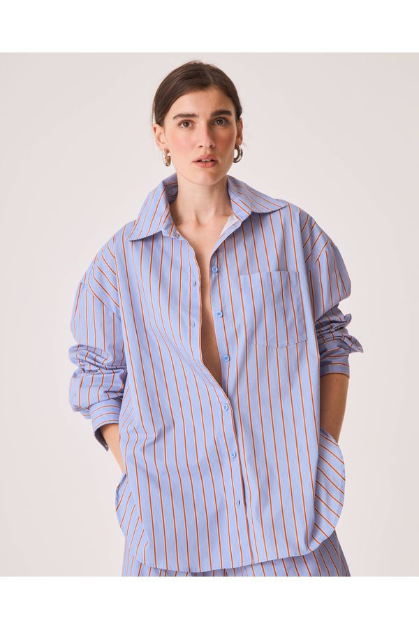 Camisa Cleo Listrada Retrô