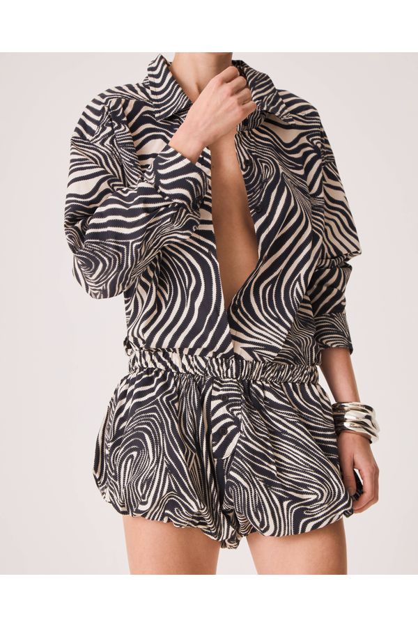 Short Balonê Maria Animal Print Zebra