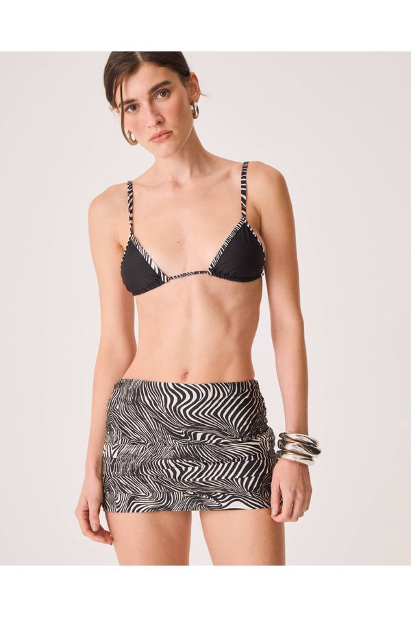 Saia Biquini Laura Animal Print Zebra